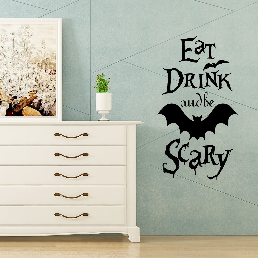 Gothic Wallpaper Halloween Wall Stickers Decor Halloween Wall Sticker Home DIY Decals For Door And Window Home Decoration