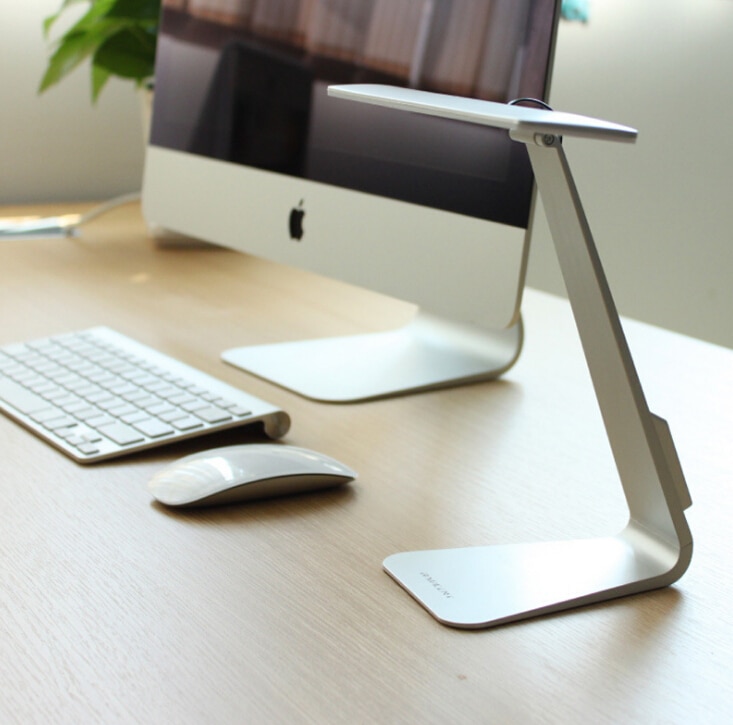 Ultratynd mac stil 3- tilstand dæmpning ledet læsning skrivebordslampe blød øjenbeskyttelse nattelys foldbar genopladelig bordlampe