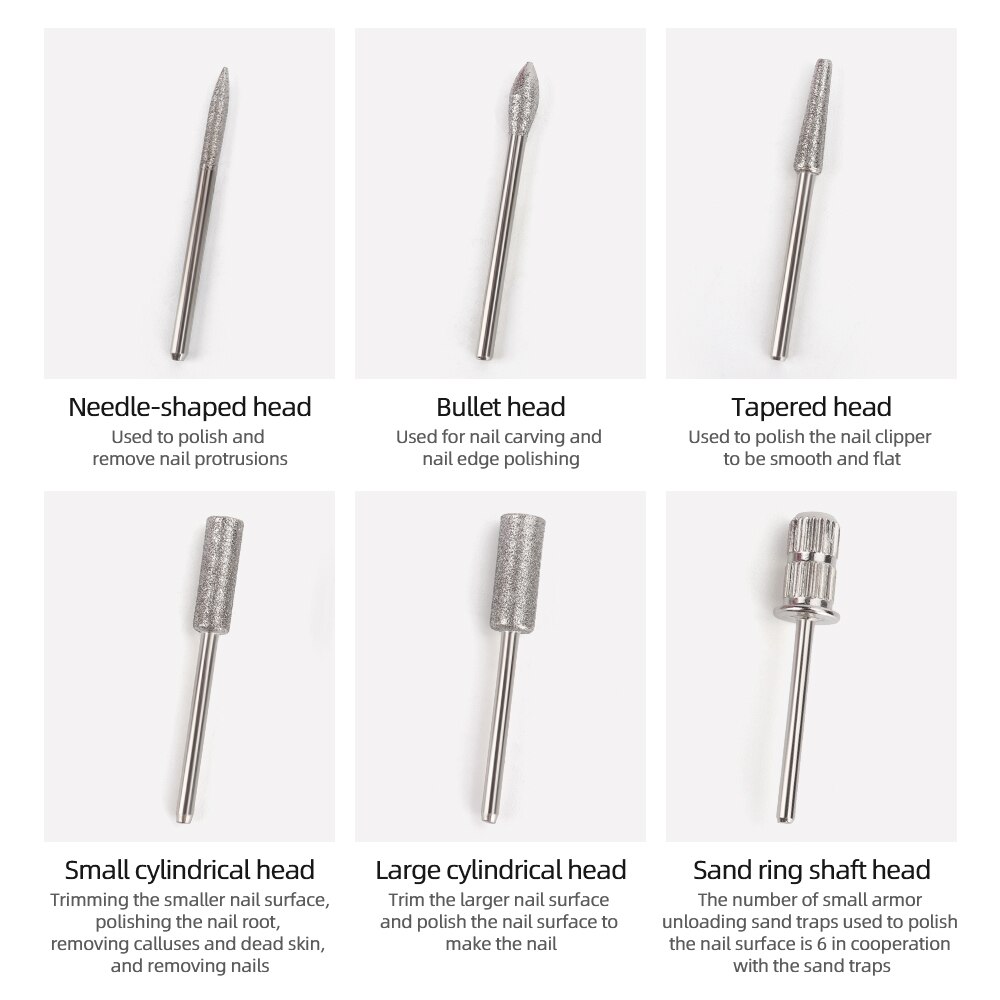 Mini perceuse à ongles électrique, meulage de vernis, outil de manucure et pédicure, ponceuse à ongles, lime, ensembles de stylos de perçage