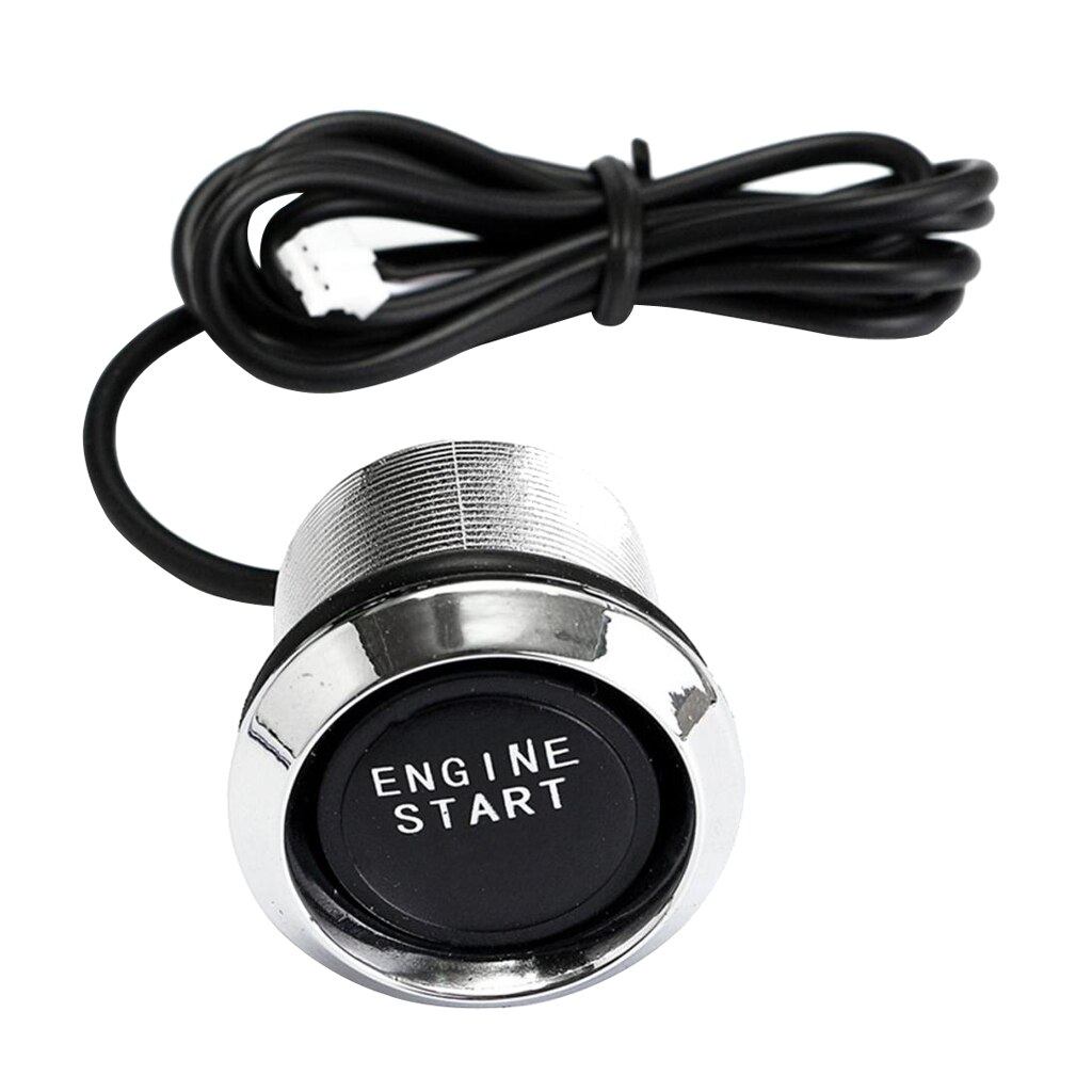 12V Blue LED Keyless Engine Start Push Button Switch Ignition Starter Kits