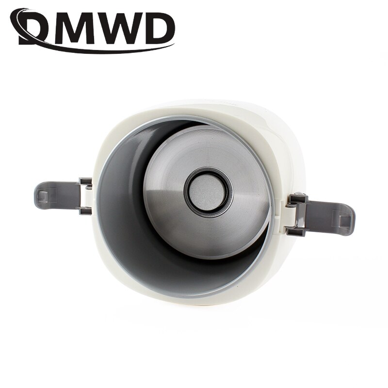DMWD-Mini olla arrocera eléctrica para uso en coche, vaporera de alimentos, huevos, sopa, gachas, máquina de cocina, fiambrera con calefacción, 1.6L, 12V, 24V