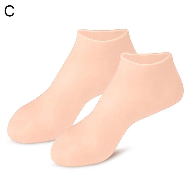 1 paire pieds soin chaussettes hydratant Silicone Gel talon pied maison pied Anti Spa soin craquelures protecteurs utiliser chaussettes peau Suppl N3H7: C