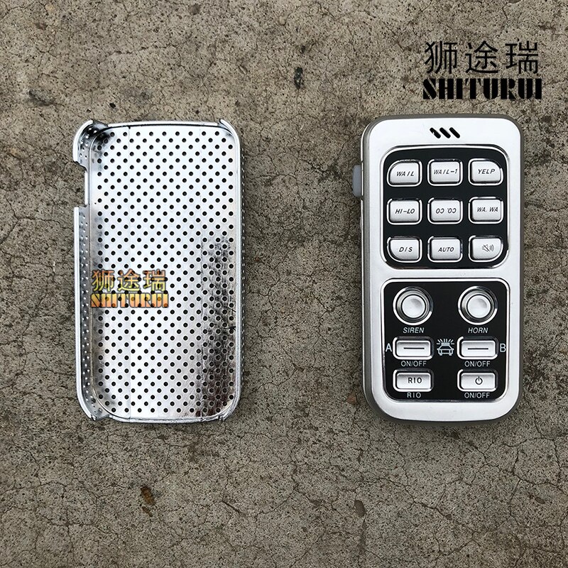 Megáfono inalámbrico universal con control remoto, alarma con luces LED, 18 líneas de carga, RF, receptor de 5 metros