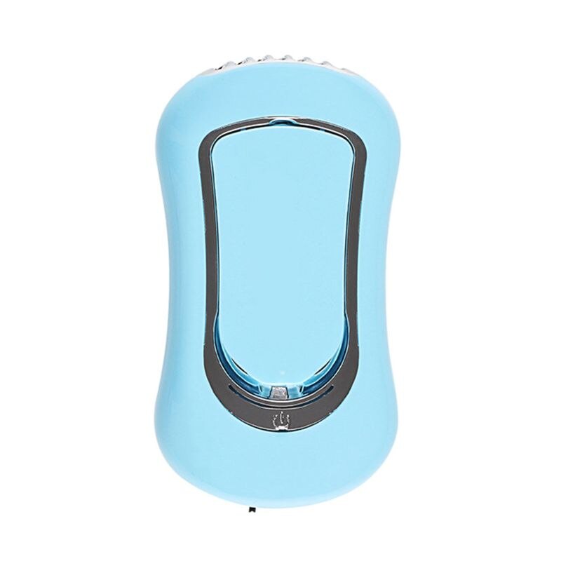 1 set usb mini ventilator wimper mascara droger snel drogende make-upset met opvouwbare spiegel: Donkerblauw