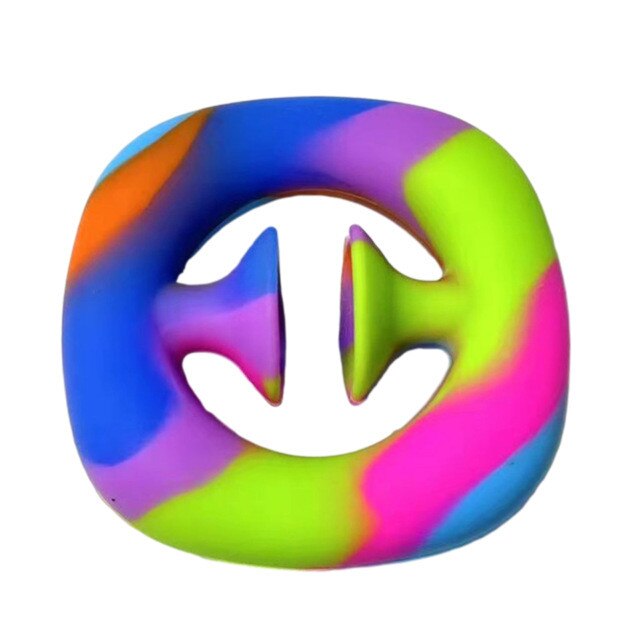 Anti Stress Fidget Toy Finger Hand Grip Simple Dimple Stress Reliever Adult Child Brinquedos Toys Decompression: A Multicolor