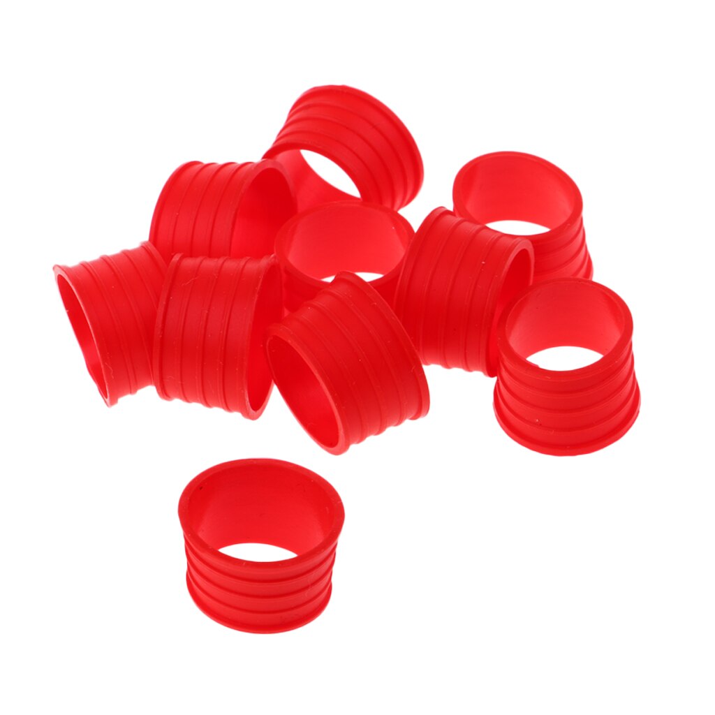 10x Stretch Absorberen Zweet Tennis Badminton Racket Grip Ring Racquet Overgrip: Rood