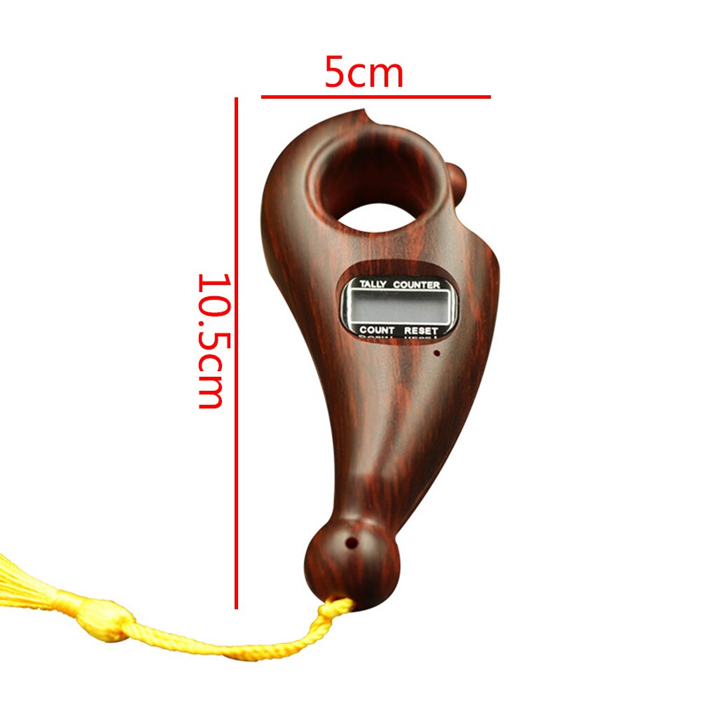 Digitaal display scroll met kwastje voor boeddhistische buikspieren, draagbaar decompressiespeelgoed, boeddha kralenteller, geluidsarm, mini-ontspanningsapparaat