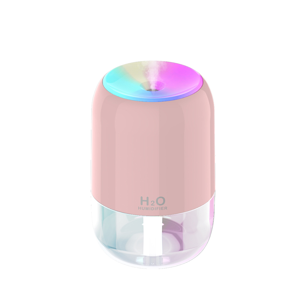 Mini Nightlight Colorful Atmosphere Aromatherapy Machine USB Humidifier Bedroom Humidifier 300ml Air Purifier: Reddle
