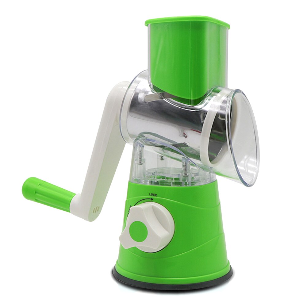 Labor Saving Cheese Shredding Cutter Multifunctional Home Manual Vegetable Meat Roller Kitchen Tools Fruit Hand Operated Chopped: Green