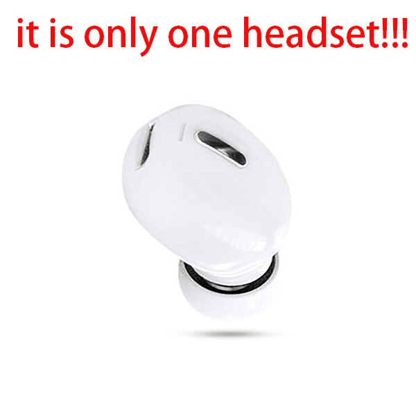 Mini in-ear 5.0 bluetooth oordopjes hifi draadloze headset met microfoon sport oordopjes handsfree stereo geluid oordopjes voor alle telefoons: Wit