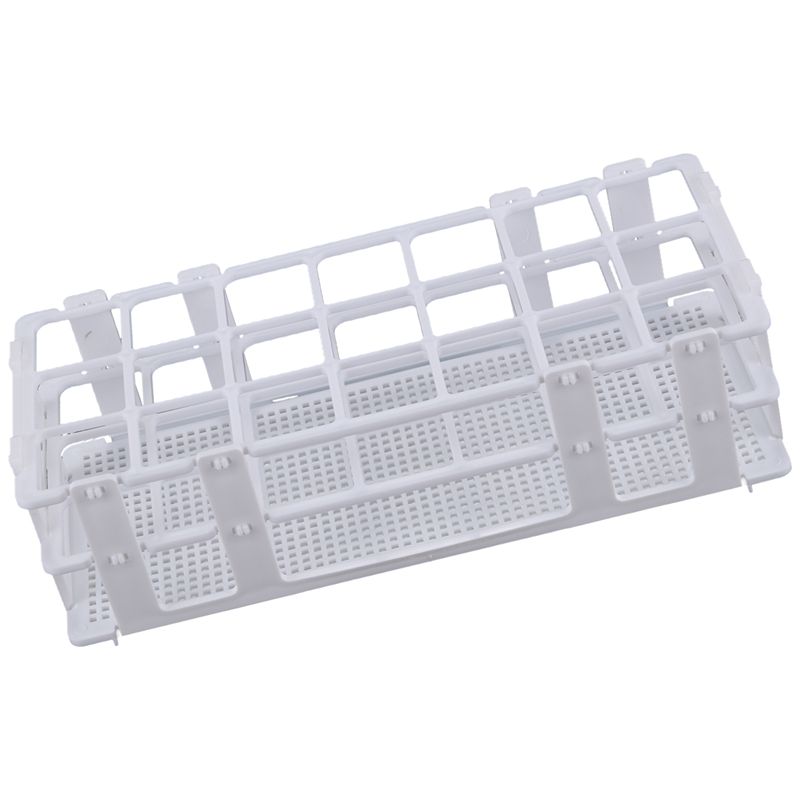 Beyond Supply Plastic Test Tube Rack – 21 Holes For 30mm Tubes – White