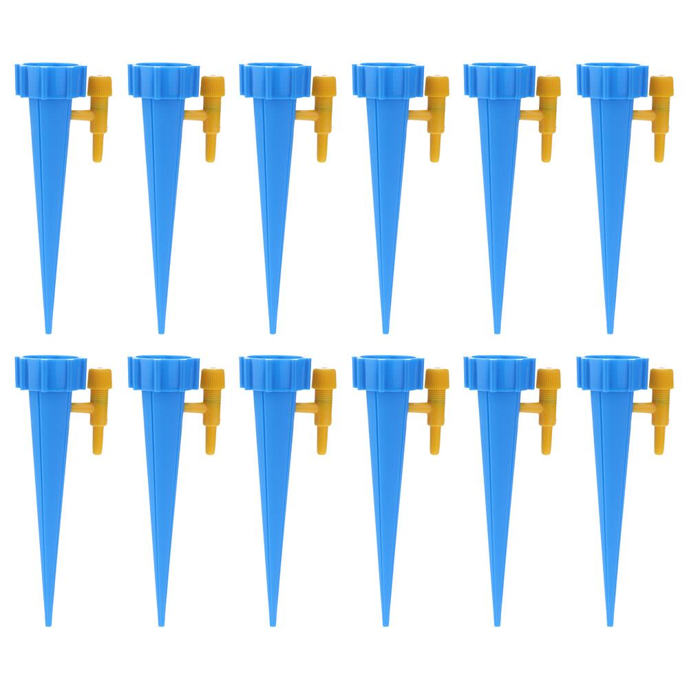 6/12/18 PCS Auto Drip Irrigation Watering System Dripper Spike Kits Garden Household Plant Flower Automatic Waterer Tools: 12PCS Blue