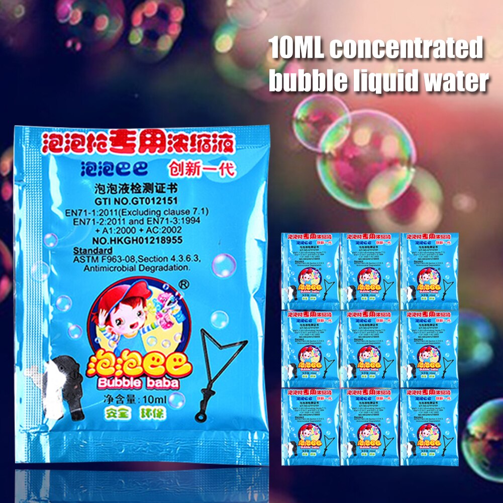 10Pack Baby Ungiftig Konzentrieren Blasen Flüssigkeit Lustige Party Seife Wasser Interaktive drinnen draussen Für freundlicher Pädagogisches Spielzeug
