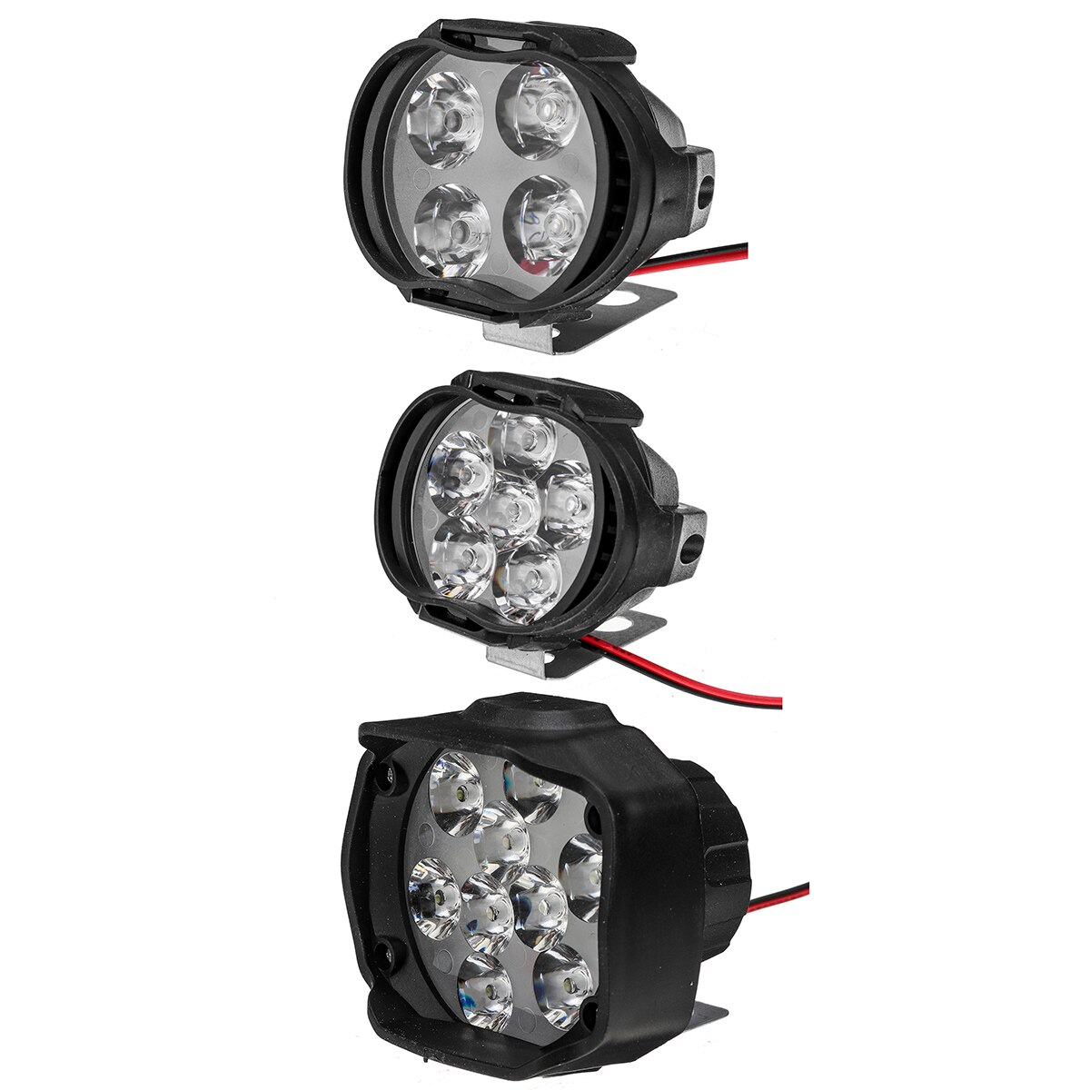 Pari 4/6/9 led 10w sumuvalot ajovalot hakuvalot moottoripyörän ajovalot moottoripyörä ajo sumuvalot+ kytkin