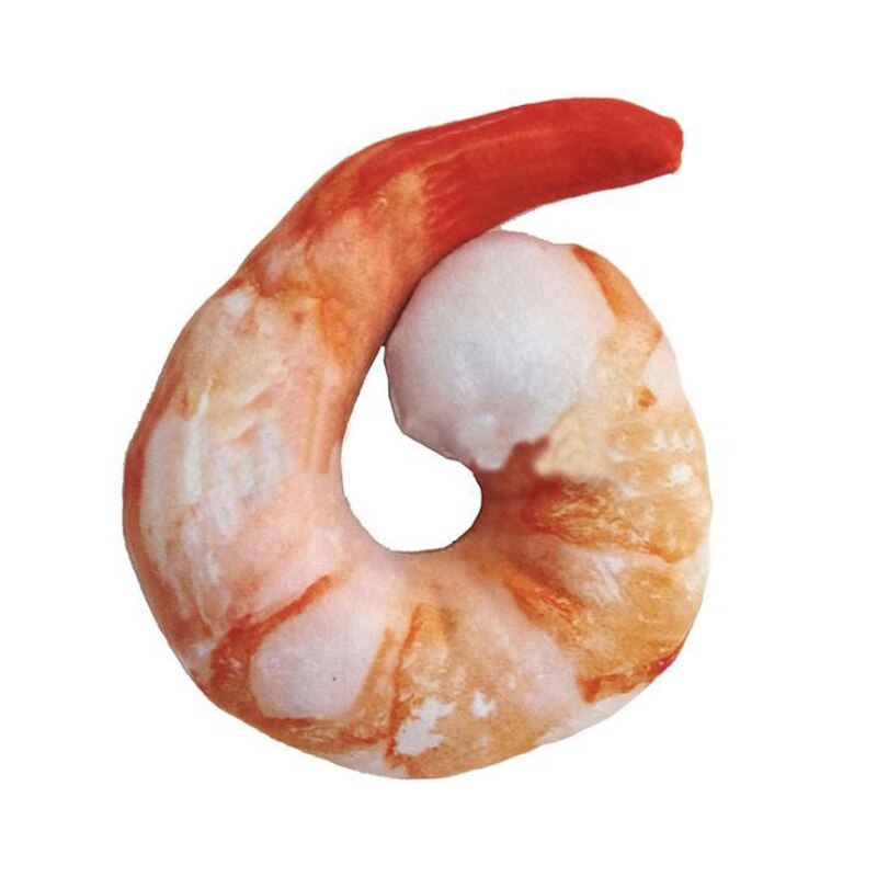 Hundleksaker bitsäker bomull tuggleksak valp interaktiva små leksaker grönsakstrumpinne för hundar katter husdjur produkter tillbehör: Räka