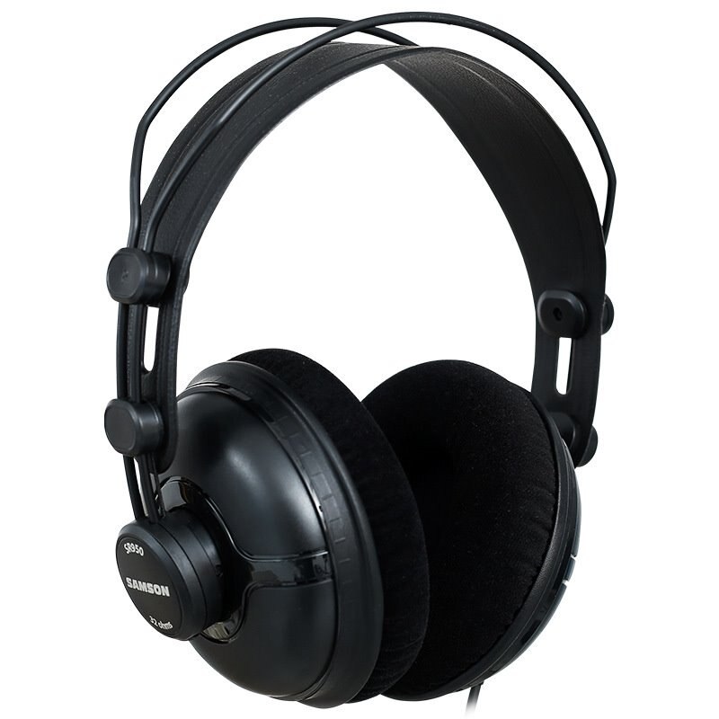 SAMSON SR950 Studio Monitor Headphone Dynamic Closed-Back Headset For Recording Monitoring Game DJ