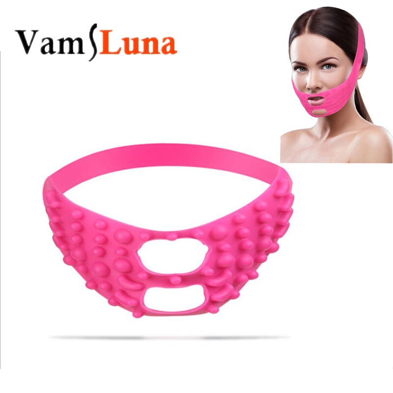 3d mascarillas faciales de silicona adelgazantes en forma de v, antiarrugas, vendaje de estiramiento facial, cinturón masajeador, herramientas reafirmantes de la piel