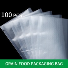 100 Stks/partij Vacuüm Sealer Zakken Voedsel Vacuüm Opslag Graan Zakken Voor Vacuüm Verpakking Machine Huishoudelijke Verpakking Zakken