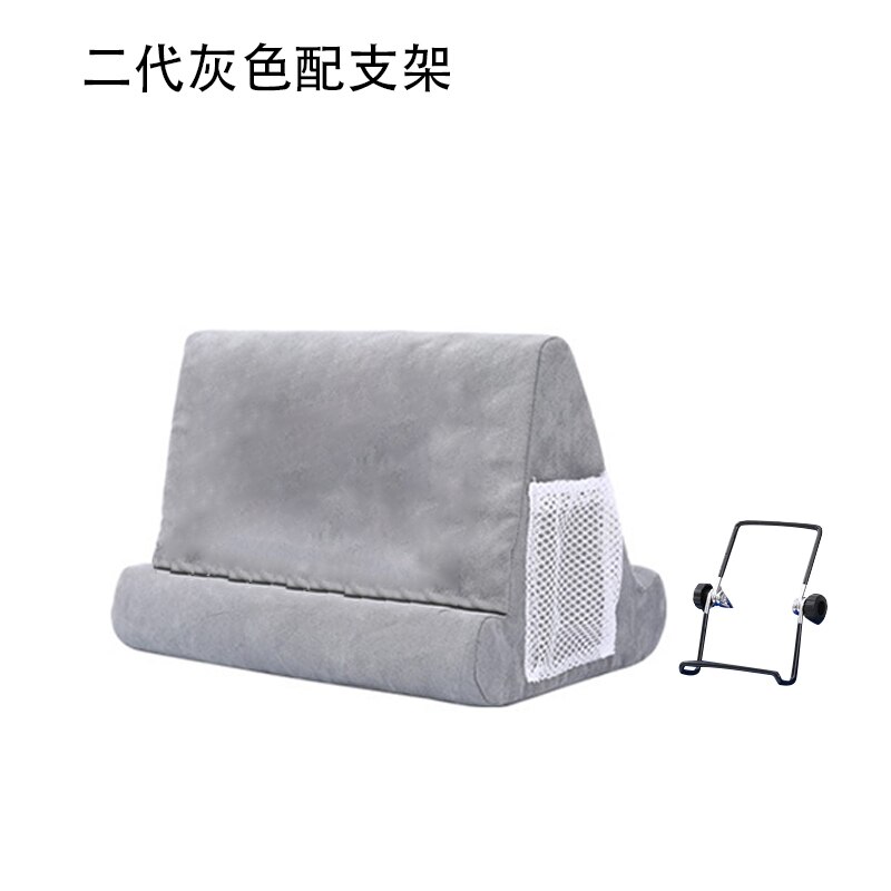Support de coussin multi-angles pour ipad, Smartphones, tablettes, livres, liseuses, Magazines, disponible en 7 couleurs: Gray 02