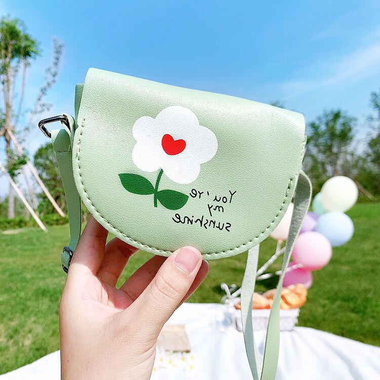 Cut Kinder Mädchen Mini Schulter Tasche Blume Kleine Platz Handtaschen Kinder Alle Spiel Schlüssel Brieftasche Prinzessin Geldbörse Umhängetaschen: flowerG