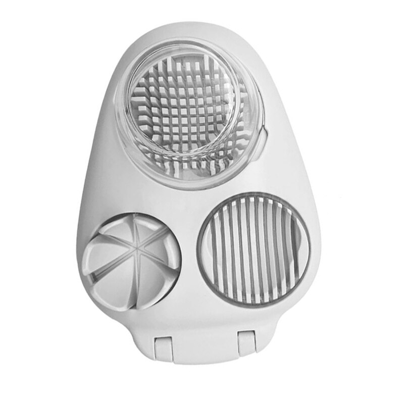 Keuken Gereedschap 3 In 1 Hard Kook Egg Slicer Multifunctionele Roestvrij Staal Ei Cutter Duurzaam Plakjes Met Retail Pakket: 1pcs