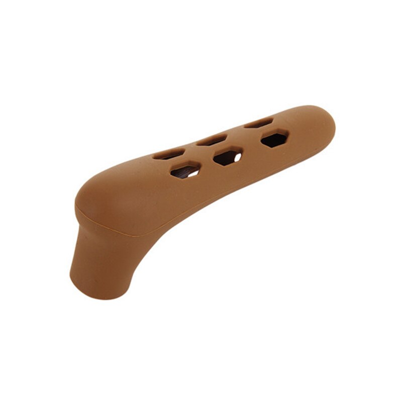 Safety Door Handle Protective Cover Soft Silicone Door Knob Covers For Baby's Room Avoid Collision Silicone Door Knob Covers: Coffee