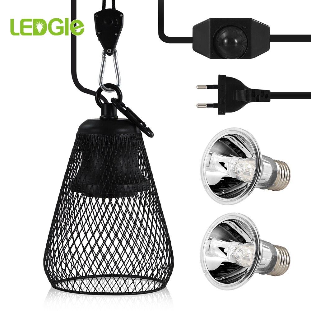 Conjunto de lámpara de tortuga UVA + UVB 2,0, soporte de bombilla con Clip para reptiles, tortugas, lagarto, mascotas, luz solar de calor, Kit de lámparas de calefacción