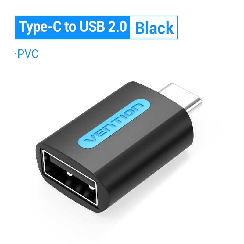 Vention adattatore USB C tipo C maschio a USB 3.0 2.0 femmina cavo OTG per Macbook Pro Huawei Mate 30 connettore OTG USB Samsung S10: USB 2.0-PVC