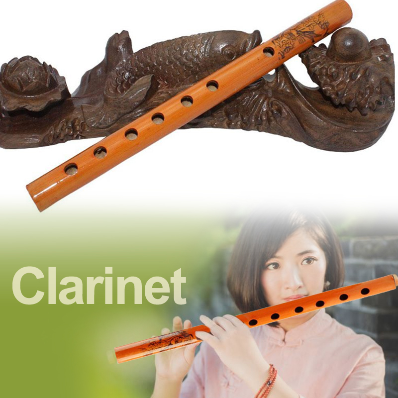Klarinet 24cm beginners dizi brown a-solo bamboefluit muziekinstrumenten economische studie duurzame muziek