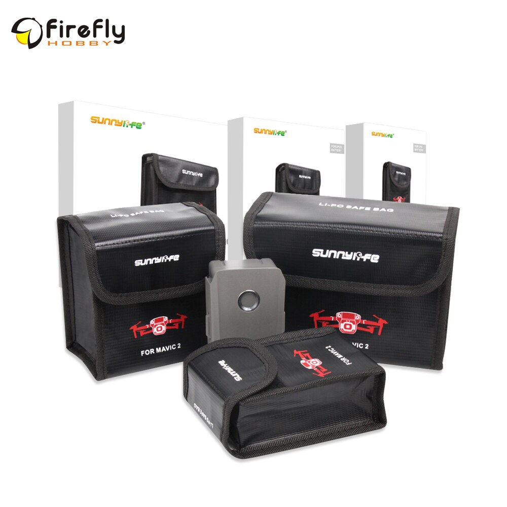 Sunnylife Explosieveilige Batterij Beschermende Opbergtas Lipo Safe Bag Voor Dji Mavic 2 Pro & Zoom