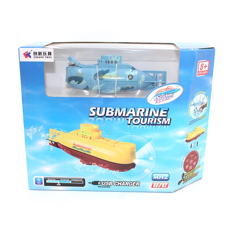 Rc Boot Mini Submarine Rc Speedboot Hoge Aangedreven 3.7V Grote Model Rc Speelgoed Submarine Outdoor Met De Model Elektrische kinderen Speelgoed