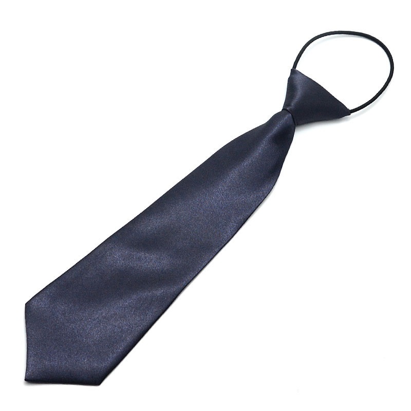 Corbata de niño lazo de bebé, corbatas fáciles para la escuela para niños pequeños: Gris oscuro