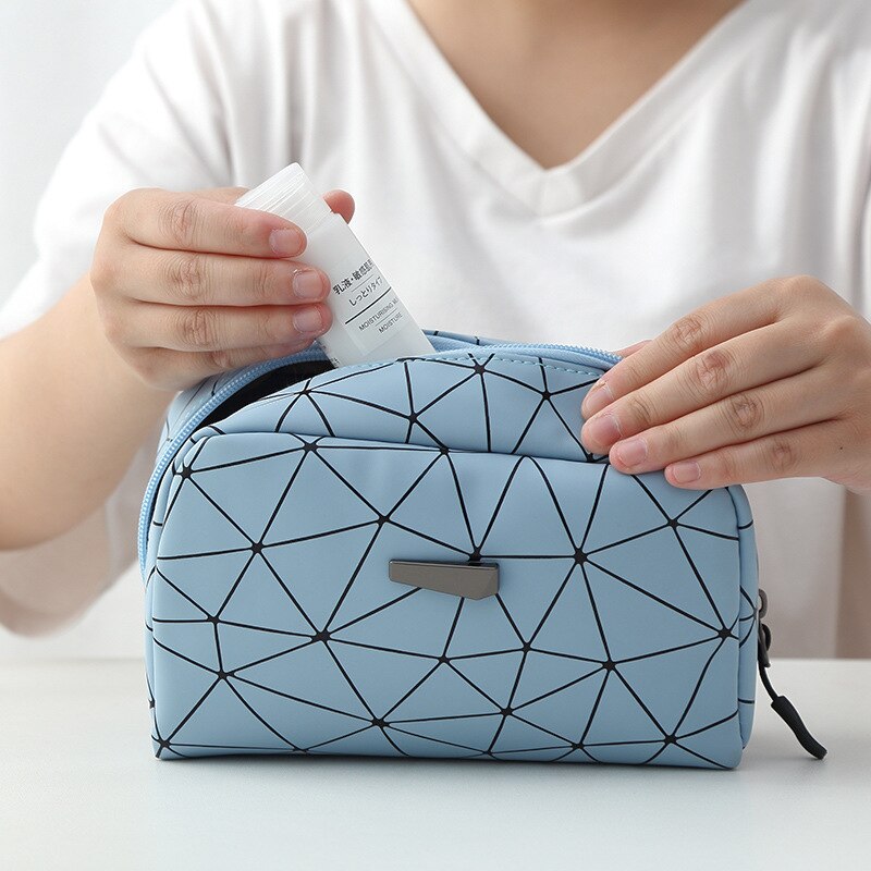 Bolsa feminina maquiagem, sacola de viagem organizadora para itens de higiene pessoal