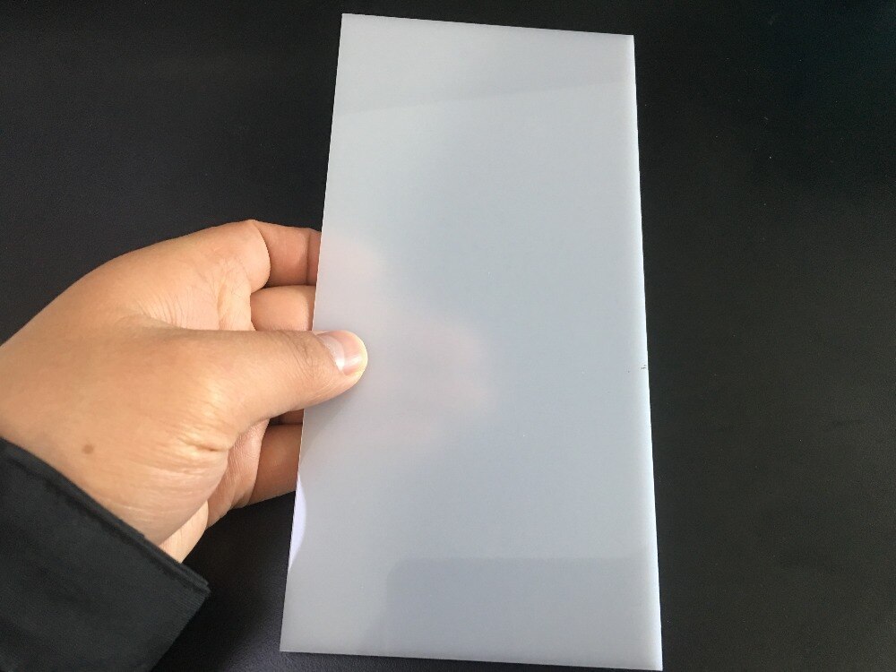 J582 9 farger 10*20*0.23cm fargerike opacitas akrylplate perspex ark plastbrett diy modell russland: Hvit