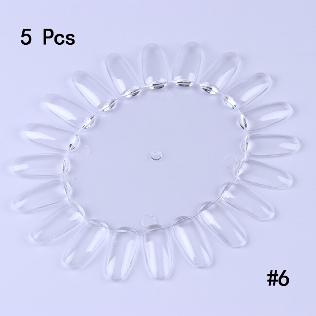 Valse Nagel Tips Kleur Kaart Praktijk Weergave Gereedschap Transparant Wit Gesp Ring Manicure Nail Art Tool: Pattern 6