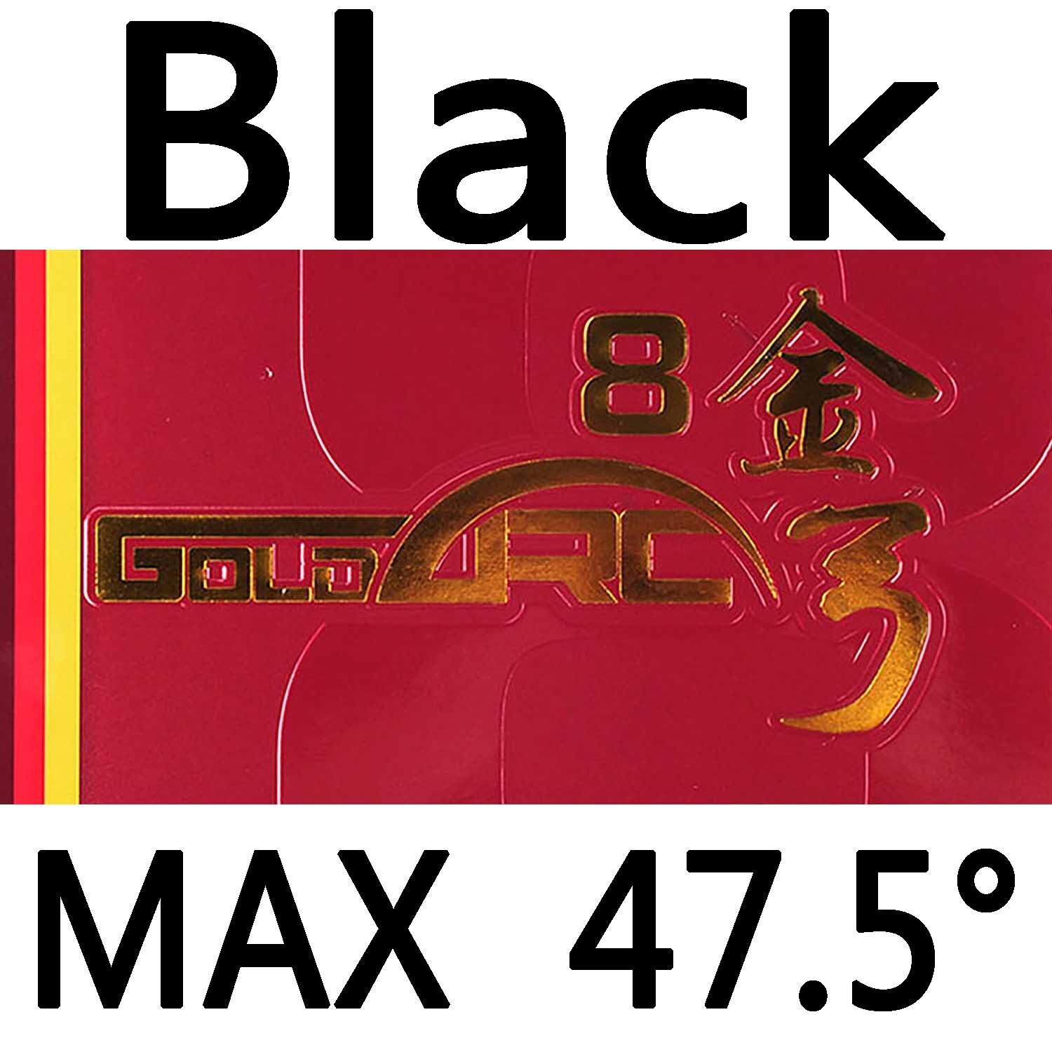 DHS GoldArc 8 Made in Germany Gold Arc Table Tennis Rubber Ping Pong Sponge Goldarc8: black max H47.5