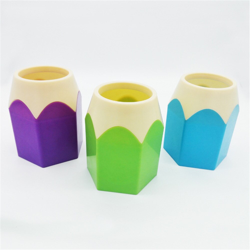 1pc Novelty Pencil Shaped Pen Holder Kawaii Makeup Brushes Holder Desk Stationery Organizer School Office Pen Accessories set