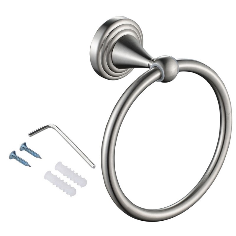 Towel Ring Hand Towel Holder for Bathroom Hand Towel Racks Wall Mount 425C: Brushed Nickel