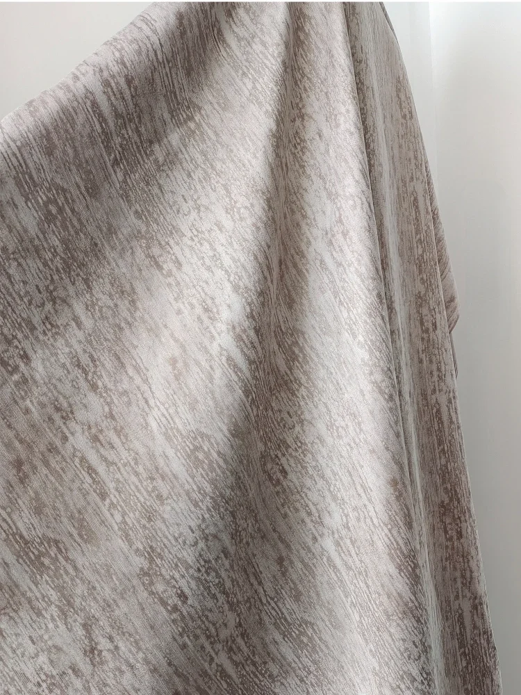 Tela estampada fina de grano de madera para primavera y otoño, para abrigo, tela de , ropa de , Material de costura Diy