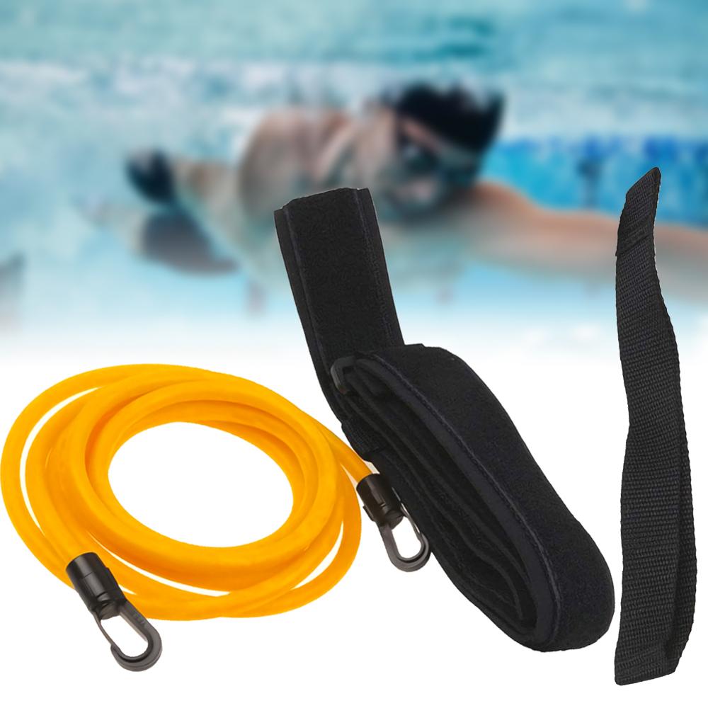Arnés ajustable para Entrenamiento de natación, cinturón de resistencia, cuerda de seguridad para piscina, herramienta para natación, ejercitador, equipo de cuerda de seguridad
