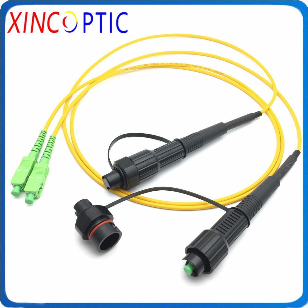 IP67 Waterproof HUAWEI Mini SC/APC to MINI SC APC OptiTap Connector 1/2/3/5/7M 3.0mm Yellow Cable Fiber Optic H Connector Cord