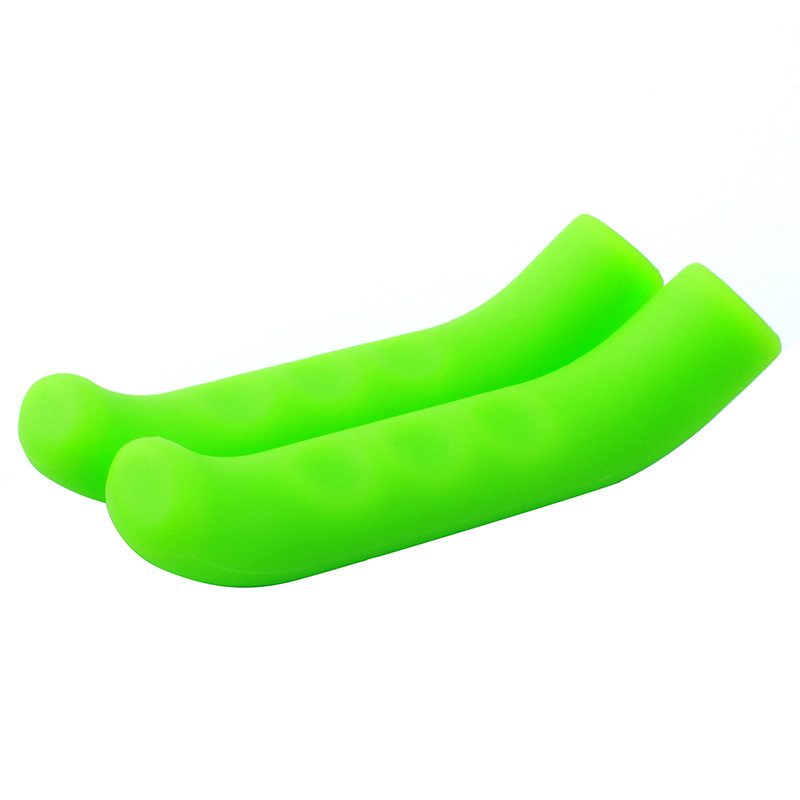 Manchon de poignée de frein de vélo, poignées VTT en silicone, housse de protection de guidon, équipement de cyclisme anti-alde, accessoires de vélo: green