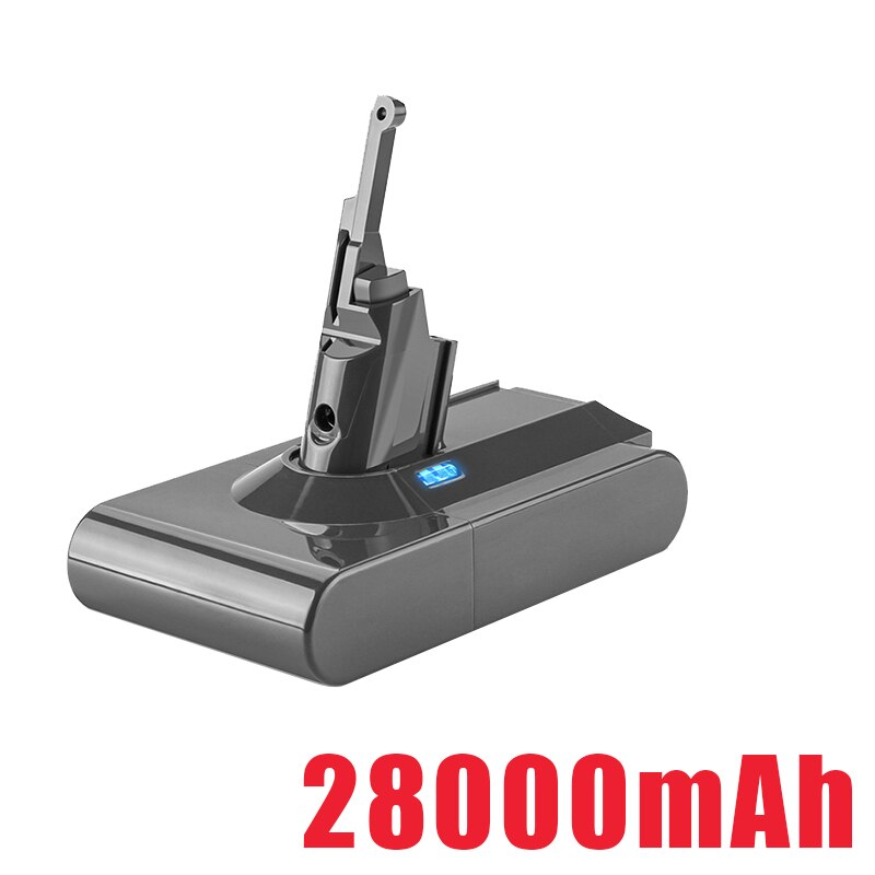 2022 Original 21,6 V 28000mAh Li-Ion Akku für Dyson V6/V7/V8/V10 DC62 DC74 SV09 SV07 SV03 965874-02 Staubsauger Batterie L30: gelb