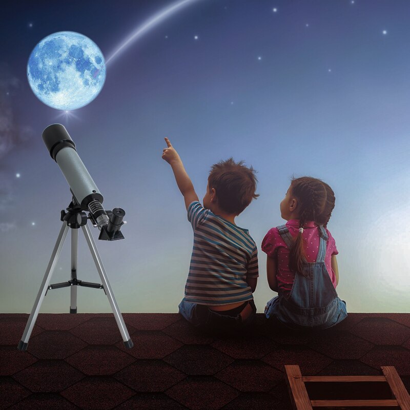 Astronomical Telescope 360 Rotatable Monocular Telescope 360 mm Table Telescope with Tripod f/ Beginner Travelling Watching