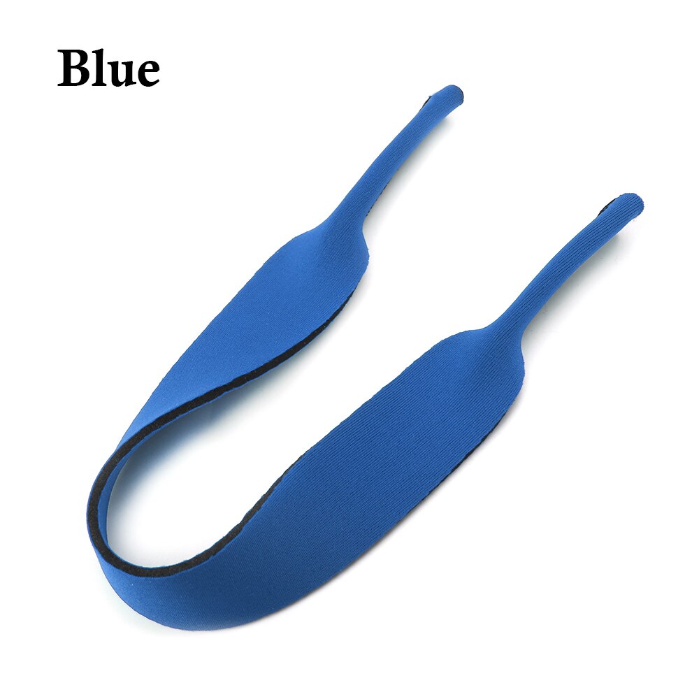 Anti-Slip Neoprene String Silicone Sunglasses Chain Strap Rope Eyeglasses Strap Head Band Floater Cord High Elastic Glasses Band: Style1-blue
