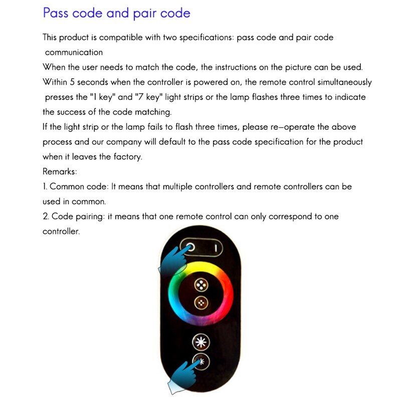Led Lamp Controller Rf Volledige Druk Afstandsbediening Rgb Lamp Met Light String Dimmen Controller
