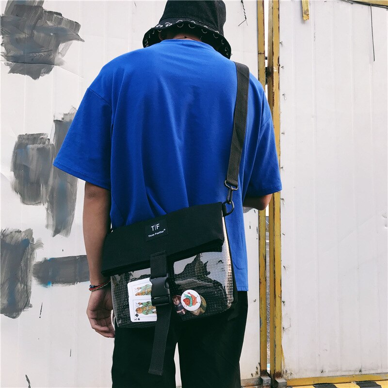 Liefhebbers Messenger Tassen Japanse Stijl Ita Tas voor Meisjes Persoonlijkheid Duidelijke Zak Zomer Cool Itabag streetwear tassen vrouwen H812