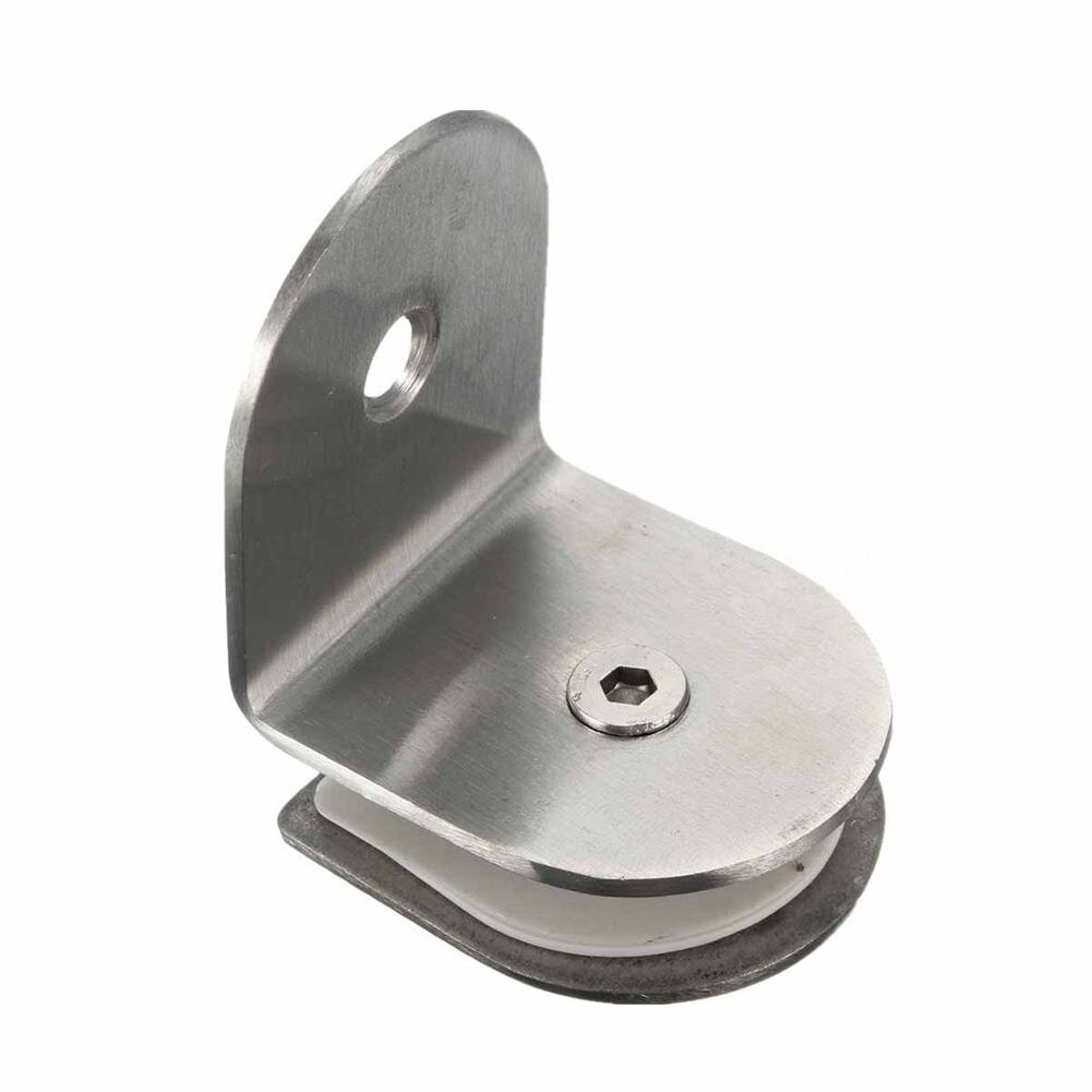 90degree 304 Stainless Steel Glass Clamp Bracket Holder For Window Balustrade 8-12MM