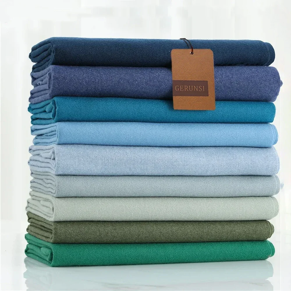 Winter Cashmere Scarf Women Thick Warm Pashmina Shawls Wraps Solid Color Tassel Lady Blanket Echarpe Bufanda Hijab