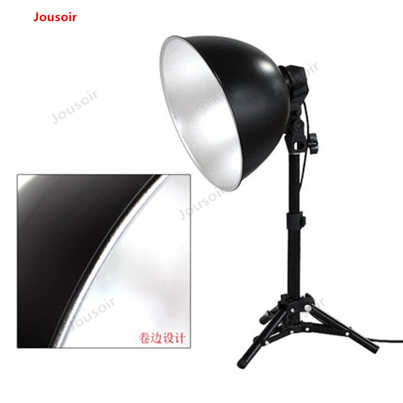 Fotografia Studio fotografico portalampada 27cm copertura in alluminio foto luce tiro Sparkler copertura paralume per riprese di gioielli
